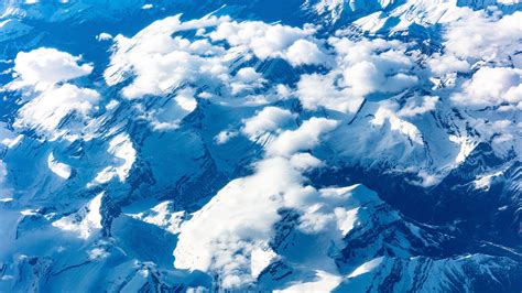 Download Wallpaper 3840x2160 Mountains Clouds Aerial View Peaks
