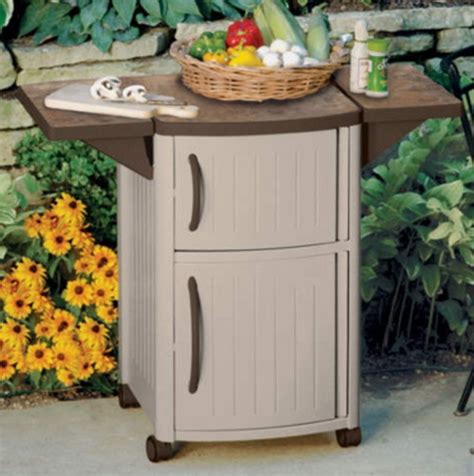 New Rolling Outdoor Serving Station Cabinet Bbq Patio Grill Party