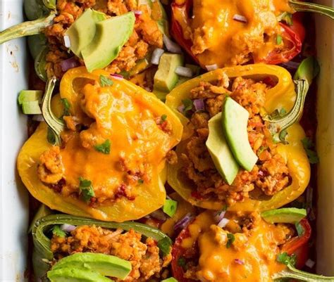 Taco Stuffed Bell Peppers Low Carb Healthy And Low Carb Recipes