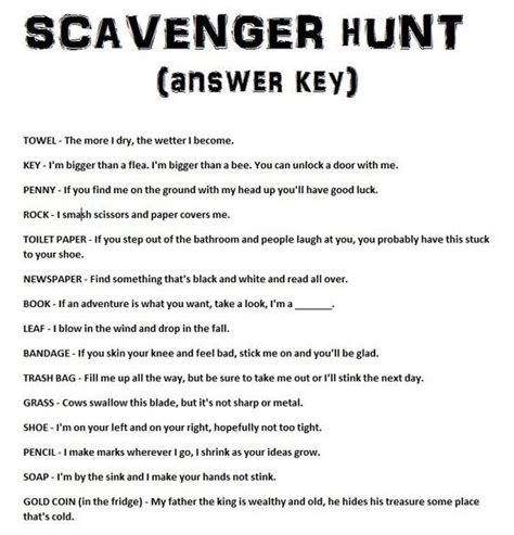 If will follow you for 1000 miles but not miss home. scavenger hunt riddles for kids - Google Search ...