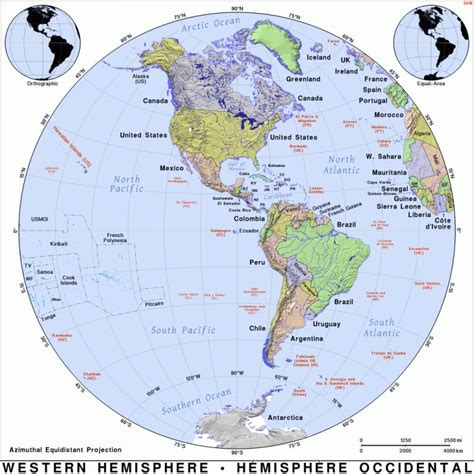 Western Hemisphere · Public Domain Mapspat The Free Open Throughout