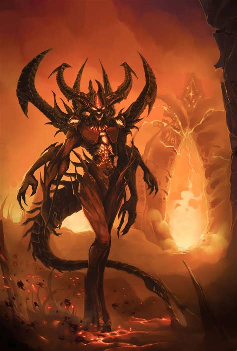 Diablo By Vexod On Deviantart Mityczne Stworzenia Projektowanie Postaci Demony