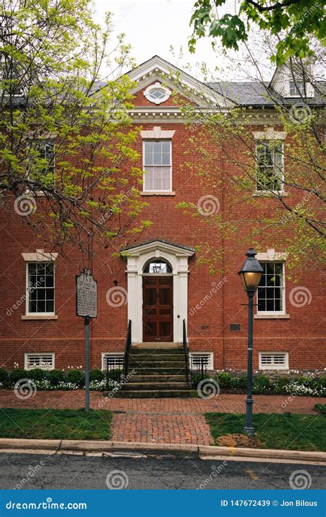 Robert E Lee S Boyhood Home In Alexandria Virginia Stock Image