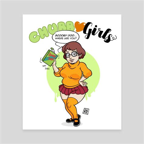 Chubby Girls Fanart 7 Velma Dinkley An Art Canvas By Davide Zamberlan Inprnt