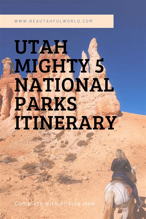 How To Visit The Mighty 5 Utah National Parks Complete With Driving Map