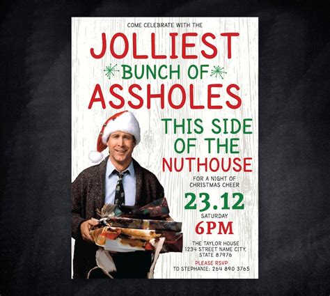 Griswold Christmas Invitation Funny Christmas Party Etsy