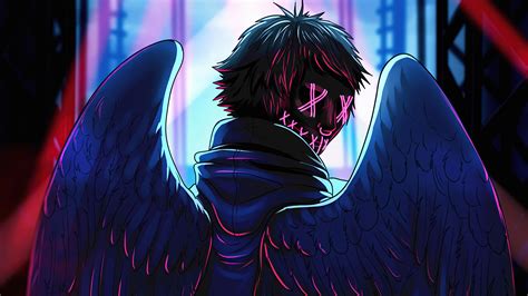 Cool wallpapers for boys 8k. Neon Angel Boy