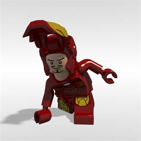Lego Iron Man Rigged 3d Model