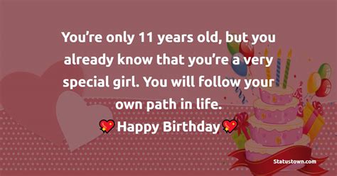 50 Top 11th Birthday Messages Wishes Status And Images In July 2023