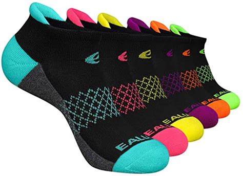 Eallco Women S Cushioned Ankle Running Socks Pack