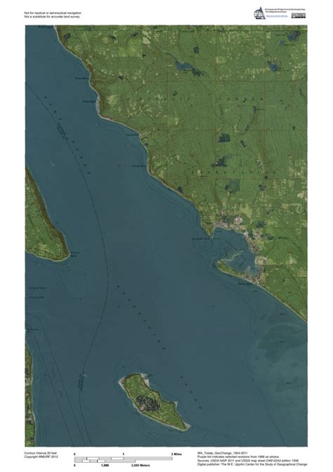 Wa Tulalip Geochange 1954 2011 Map By Western Michigan University
