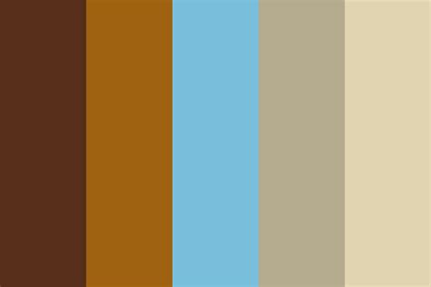 Earthy Tones With Accent Color Palette