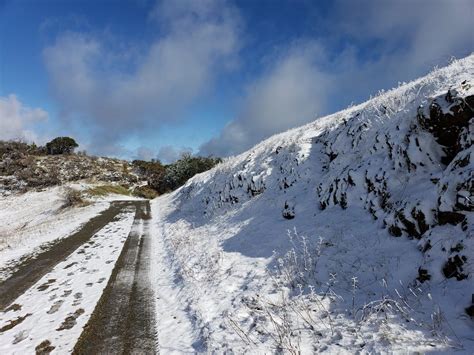 Mountains Above Santa Cruz Get Hit With Rare Amount Of Snow