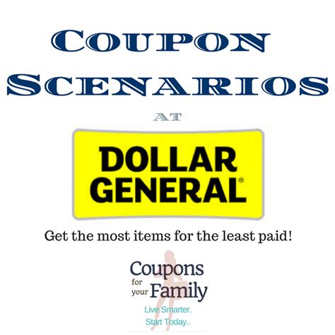 Dollar General Coupon Scenario 92422 Wall Dg Digital Coupons As Low