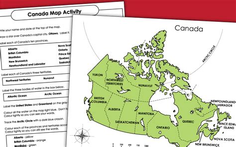 Fillable Online Canada Provinces And Territories Worksheets Maps