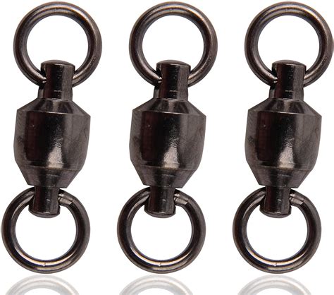 20 Pack Fishing Swivels Ball Bearing Swivels Stainless Stee Solid Rings