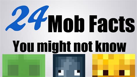 Minecraft 24 Mob Facts You Might Not Know Youtube