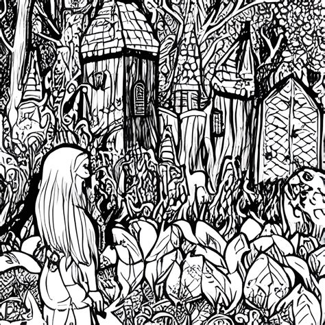 Enchanted Forest Coloring Page