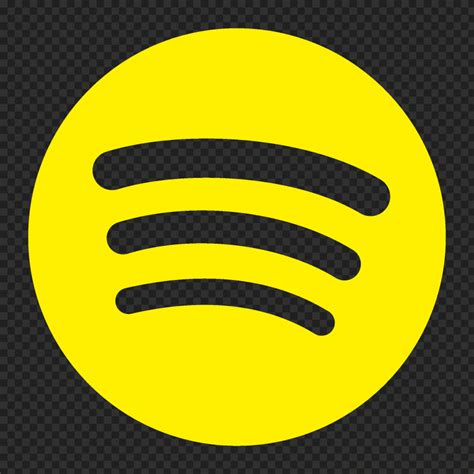 Spotify Yellow Logo Symbol Icon Transparent PNG Citypng