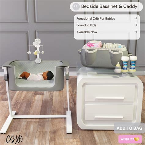 Bedside Bassinet And Caddy 🍼 The Sims 4 Catalog