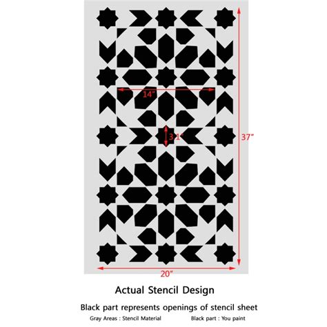 We did not find results for: Moroccan Wall Stencil Stella - Reusable stencil patterns ...