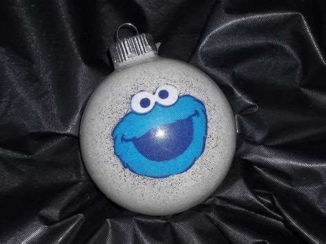 Cookie Monster Glow In The Dark Ornament Handmade