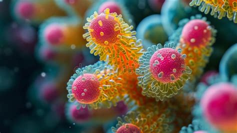 Close Up Of Neisseria Meningitidis Meningitis Bacteria Under Microscope