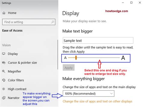How To Resize Images Apps And Text In Windows 10