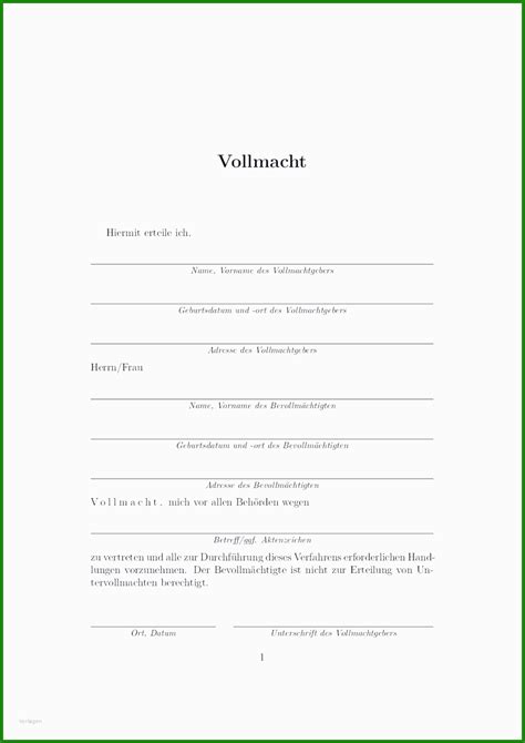 Eine vollmacht ist eine erklärung, durch die eine person eine andere person zu ihrem vertreter der vollmachtgeber kann durch die formulierungen in der vollmacht festlegen, in welchem umfang ihn der vollmachtnehmer vertreten soll. Muster Vollmacht Autoverkauf - Kostenlose Vorlagen zum ...
