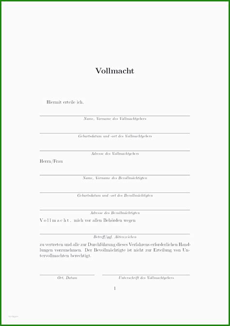 Die rechtsgeschäfte, die der vollmachtnehmer im rahmen dieser vollmacht tätigt, wirken somit für und gegen den vollmachtgeber. Muster Vollmacht Autoverkauf - Kostenlose Vorlagen zum ...