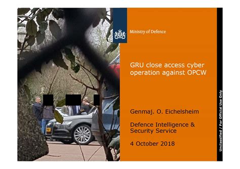 Top Secret Gru Close Access Cyber Operation Against Opcw ©berndpulchorg Above Top Secret