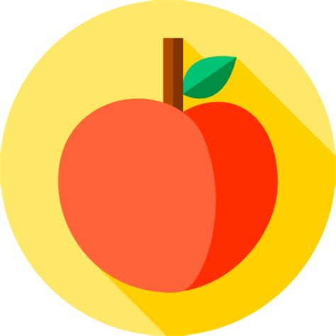 Peach Free Food Icons