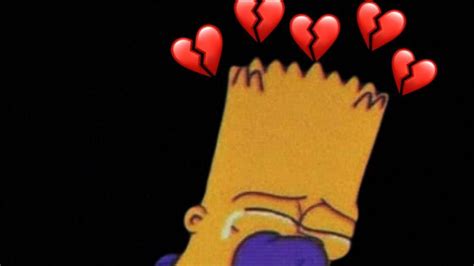 Sad Boy Hd Wallpaper Broken Heart Sad Bart Simpson Edits Wallpaper