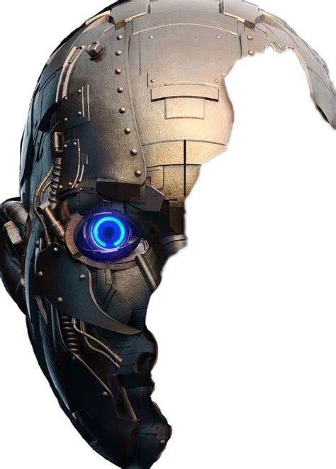 Terminator Half Face Robot Face Transparent Terminator Dlf Pt Kolpaper
