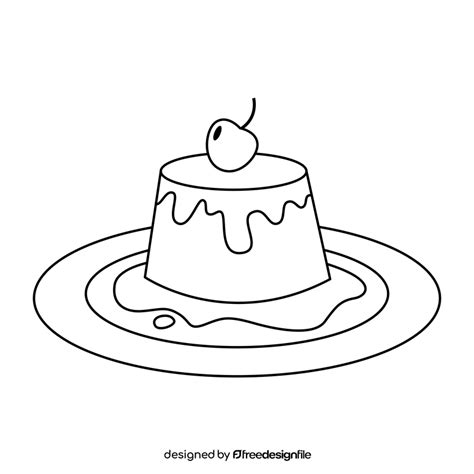 Pudding Black And White Clipart Free Download