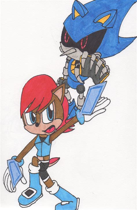 Sally Vs Metal Sonic By Piplup88908 On Deviantart