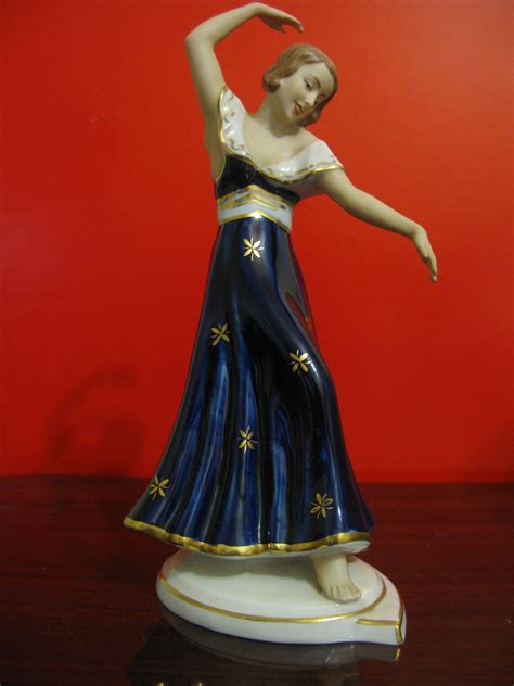 Antique Art Deco Royal Dux Lady Dancer Figurine Mint Figurines