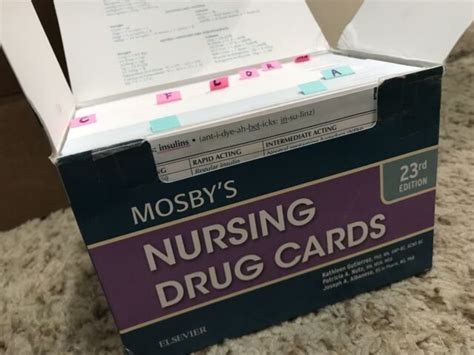 Mosbys Nursing Drug Cards By Mosby Joseph A Albanese And Patricia A Nutz Ebay