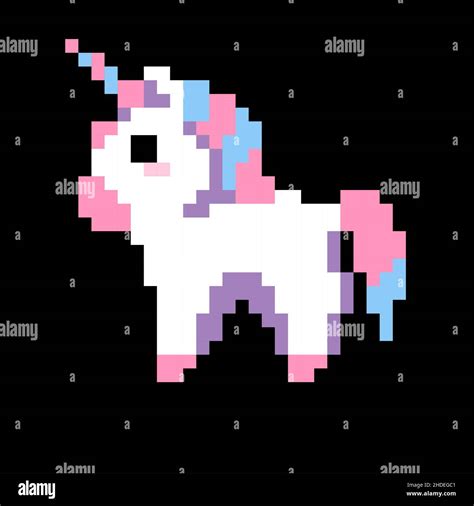 Cute Unicorn Pixel Art Illustration Cute Unicorn Pixel Art Clip Art Or