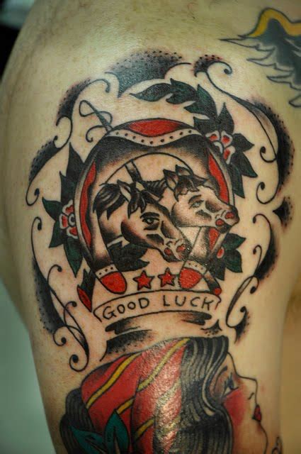 Flying horse tattoo fashion style flying horse tattoo fashion style. Tattoo Trend 2012: Horseshoe Tattoo