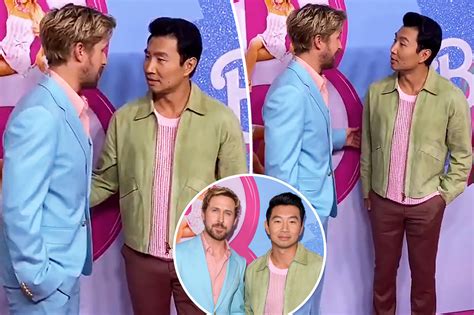 Ryan Gosling Wears E Necklace For Eva Mendes At Barbie Premiere