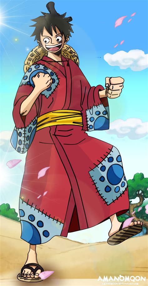 So far 967 episodes of one piece have been aired. One Piece Luffy Tarou Kimono Anime Manga Colored by ...