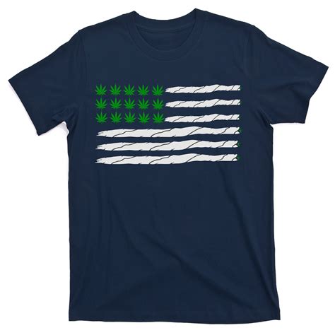 Weed American Flag T Shirt Teeshirtpalace