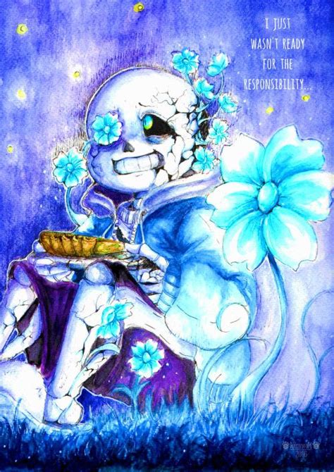 Echo Flower Sans Undertale Fanart Undertale Undertale Souls