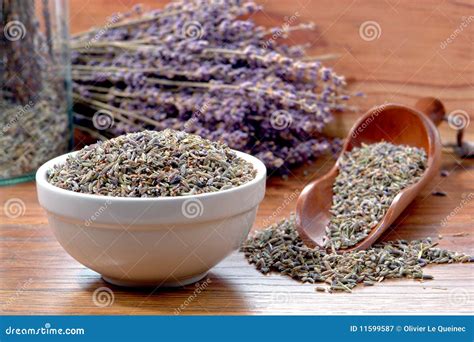 Lavender Flower Dry Seeds In An Aromatherapy Shop Stock Image Image