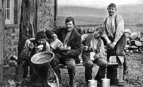 Tour Scotland Old Photograph Farm Workers Highland Perthshire Scotland