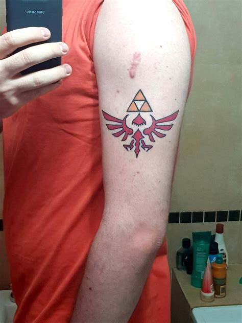 My Hylian Crest And Triforce Tattoo Zelda