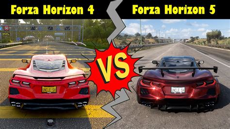 Forza Horizon 5 Vs Forza Horizon 4 Sound And Graphic Comparison Side By