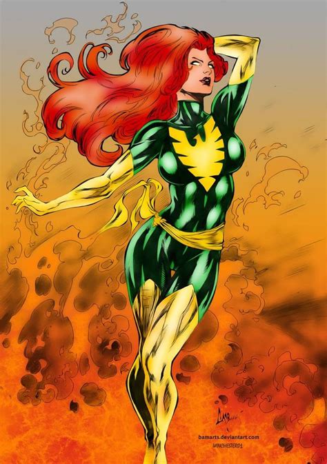 jean grex phoenix by caio marcus colored by winchester01 marvel jean grey superhero art