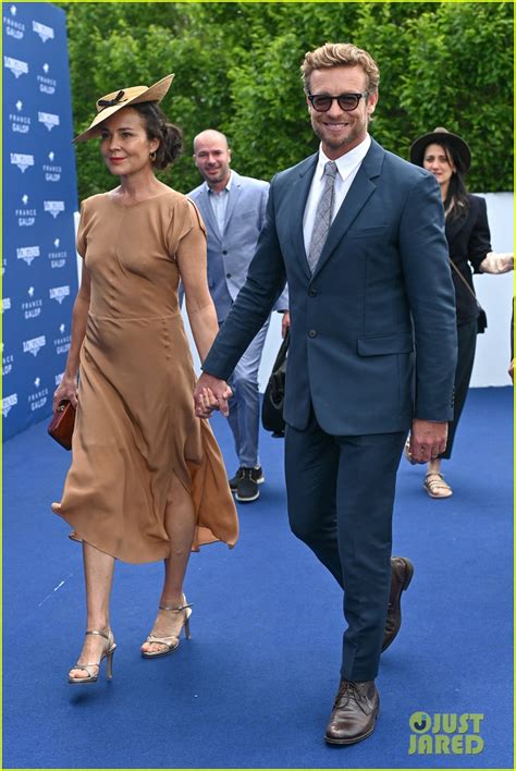 Simon Baker And Wife Rebecca Rigg Couple Up At Prix De Diane 2019 Photo